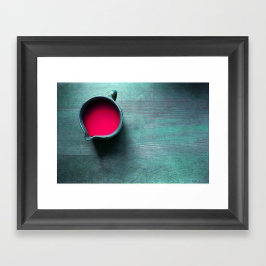 pink water Framed Art Print
