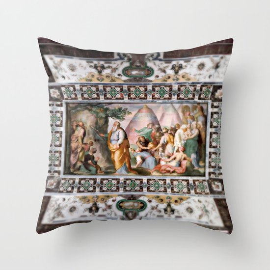 The Italian Ceiling Throw Pillow