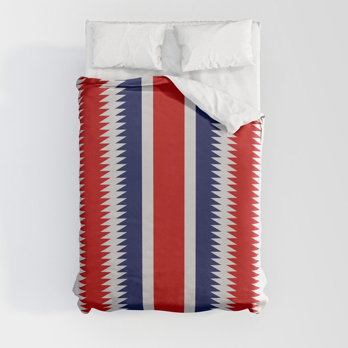 Jagged Spike Pattern Duvet Cover