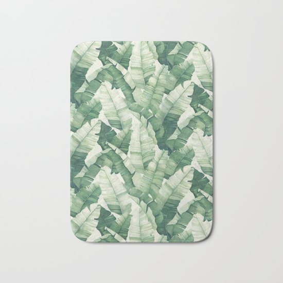 Banana leaves II Bath Mat