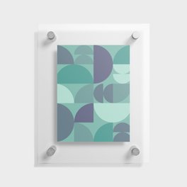 Geometry color arch shapes composition 4 Floating Acrylic Print