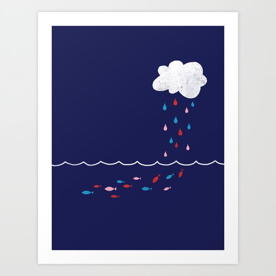 Droplets Art Print