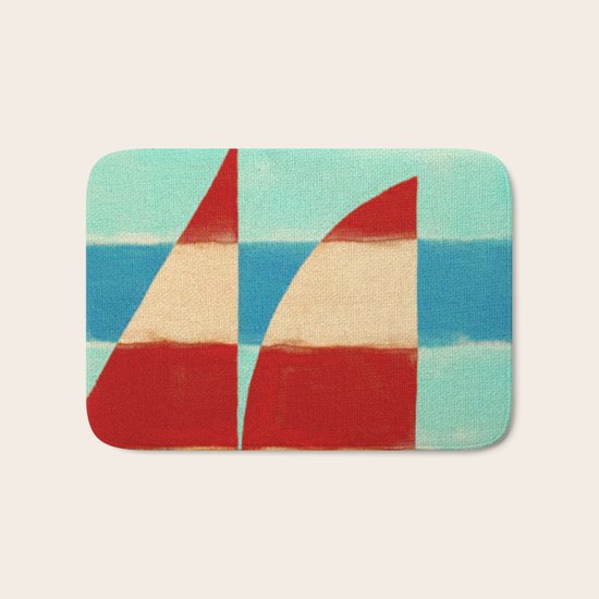 Glad to Sail Bath Mat