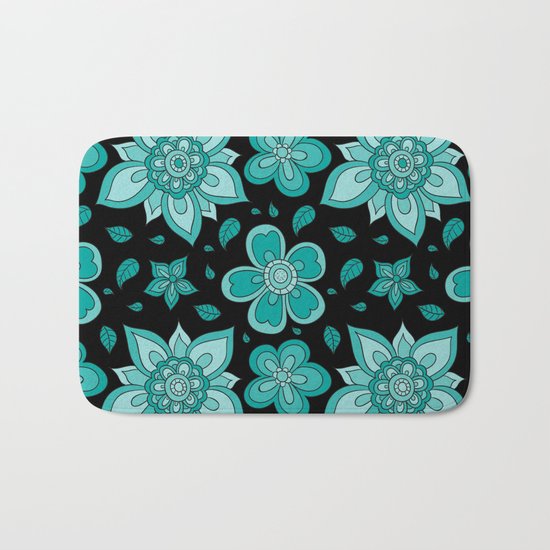 FLORAL PATTERN 12 Bath Mat
