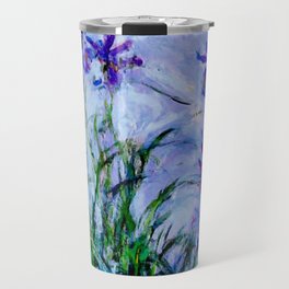 Monet "Lilac Irises" Travel Mug