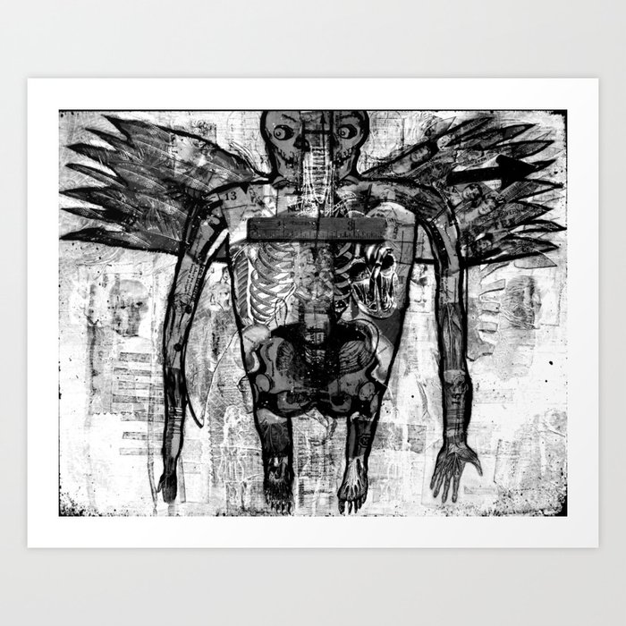 Winged Dead Thing Art Print