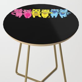 Pansexual Flag Pan Pride Lgbtq Cats Purride Side Table