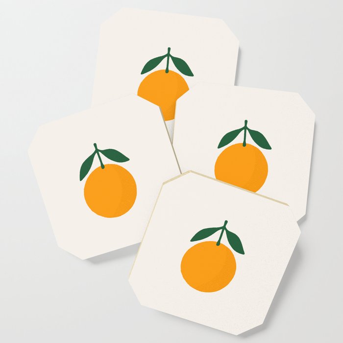 Orange Summer Citrus Coaster
