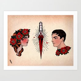 Poppy Balfour & Hawke Flynn Art Print