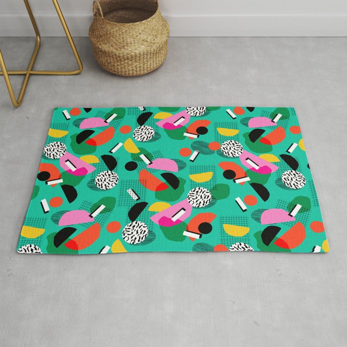 Flange Memphis Inspired Pop Art Retro Throwback 1980s Neon Style