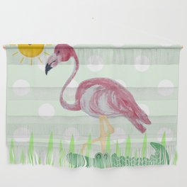 Flamingo Alligator kids babies design polka dots Wall Hanging