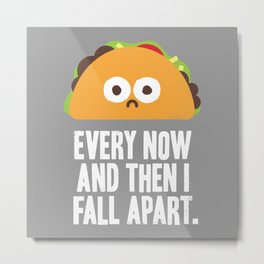 Taco Eclipse of the Heart Metal Print | Graphicdesign, Anxiety, Depression, Curated, Cute, Funny, Taco, Illustration, Food, Tacos 