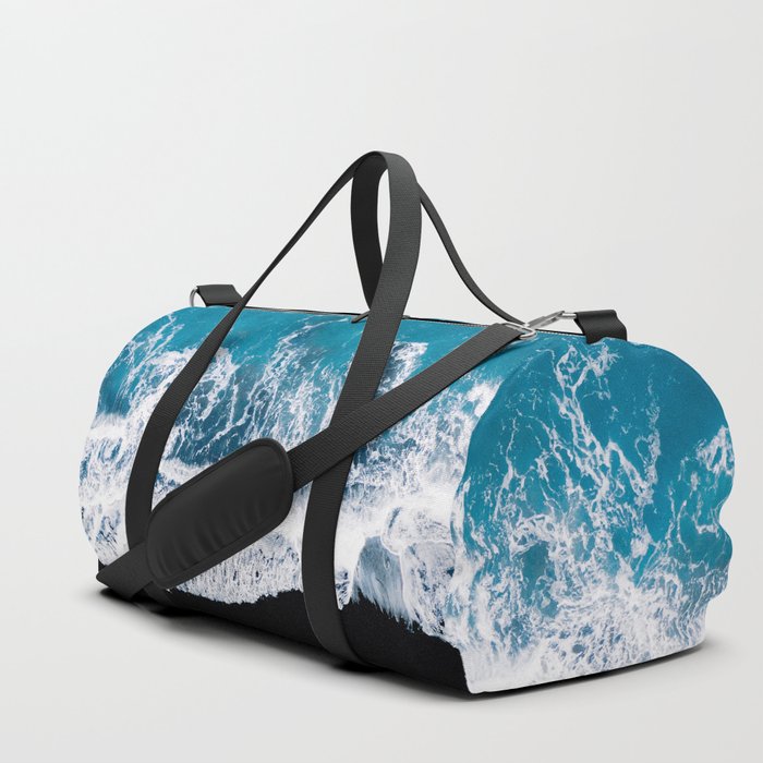 Minimalism Is Waves In Iceland  – Landscape Photography Duffle Bag