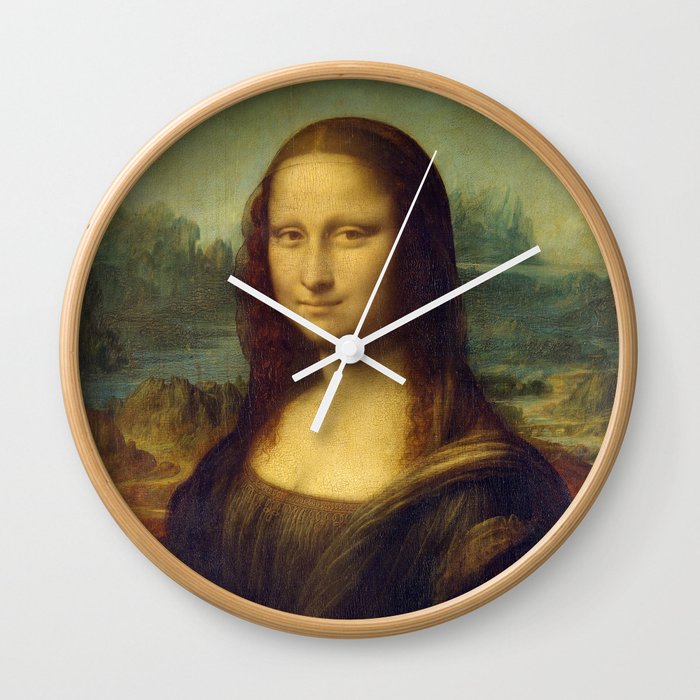 Mona Lisa by Leonardo da Vinci Wall Clock