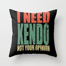 Kendo Saying funny Throw Pillow