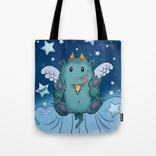 Twinkle Toes the Happy Chaos Monster Tote Bag