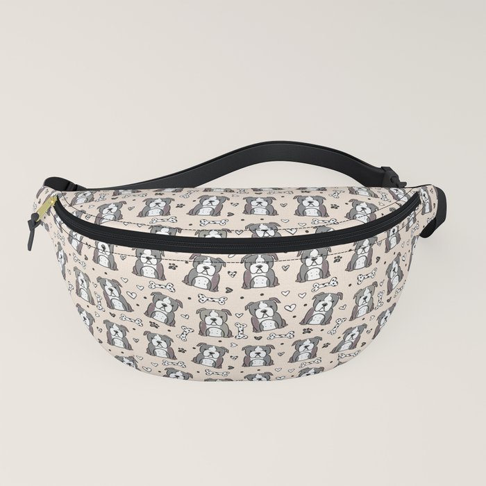 Bulldog Love Peach Fanny Pack