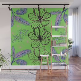 Floral Design Pattern Wall Mural
