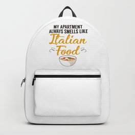 Apartment Italian Food Pizza Baker Word Backpack | Venedig, Lippen, Alpen, Italianflag, Flag, Land, Italy, Man, Pasta, Mountaine 