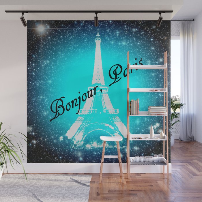 Bonjour Paris Wall Mural