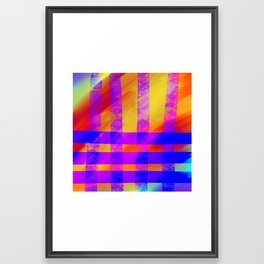Hot and Cold Stripes Framed Art Print