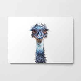 Luminous Emu Art Metal Print