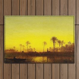 Nile River, Egypt landscape painting by Felix Ziem Outdoor Rug