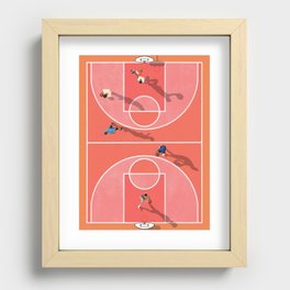 Street Basketball Playground  Recessed Framed Print