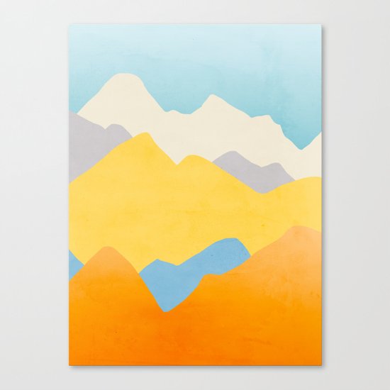 Happy Mountains Canvas Print