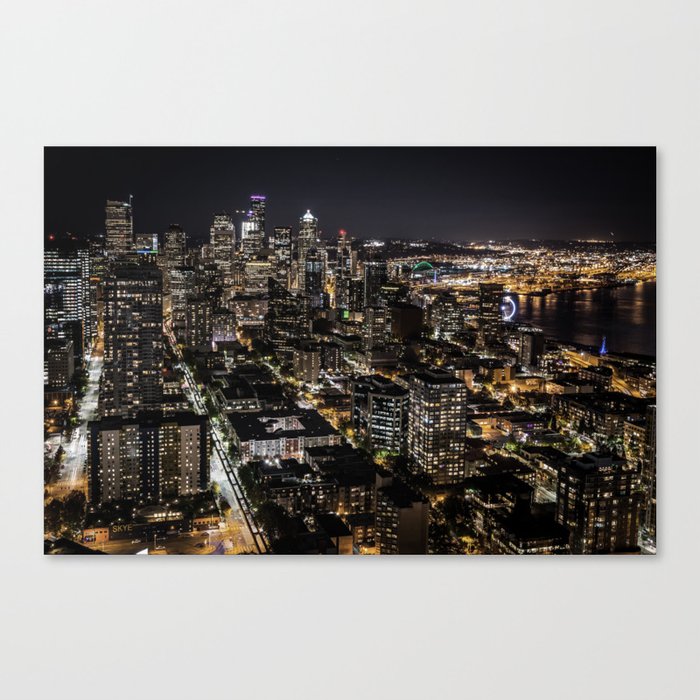 Seattle from the Space Needle Canvas Print