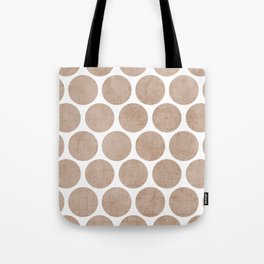 natural polka dots Tote Bag