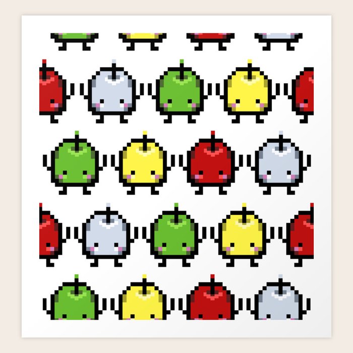 Stardew Valley Junimo Pattern Art Print by jaclynk104 Society6