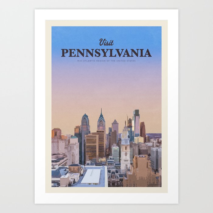Visit Pennsylvania Art Print