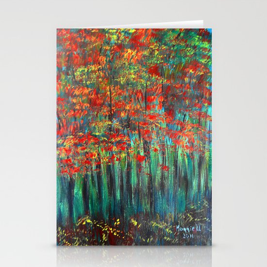 Forest Abstract Stationery Cards