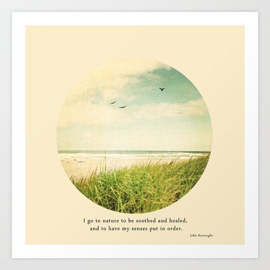 I go to nature Art Print