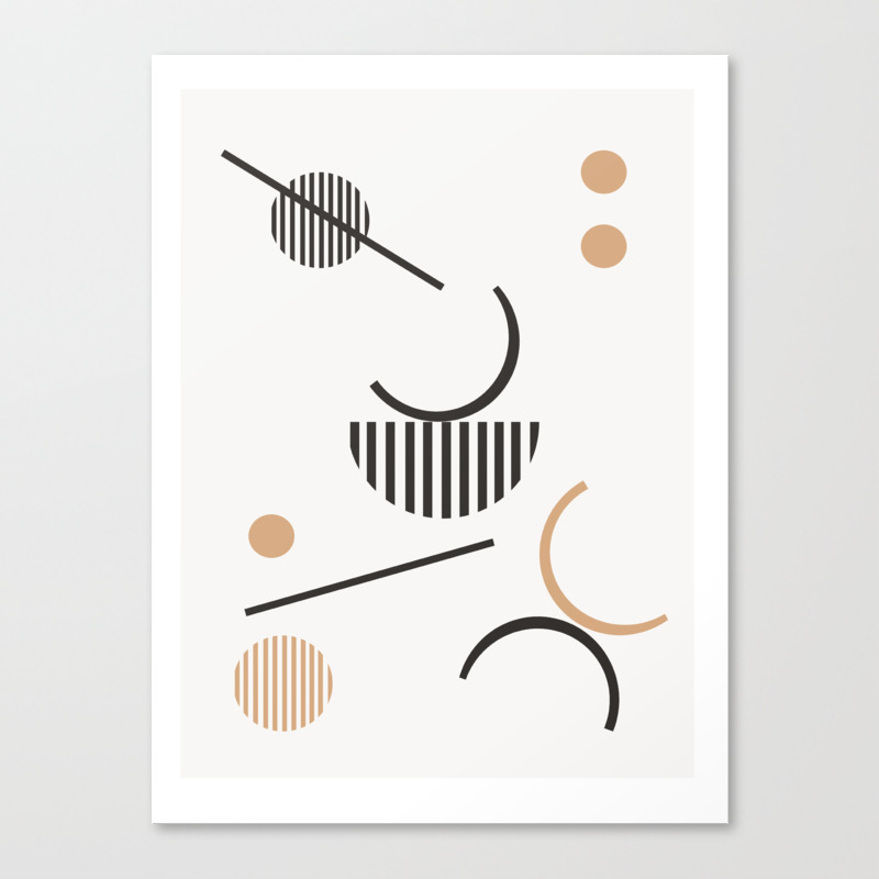 Hera Minimalist Art Print Abstract Art Geometric Earthtones