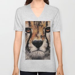 Cheetah, Savannah Hunter V Neck T Shirt