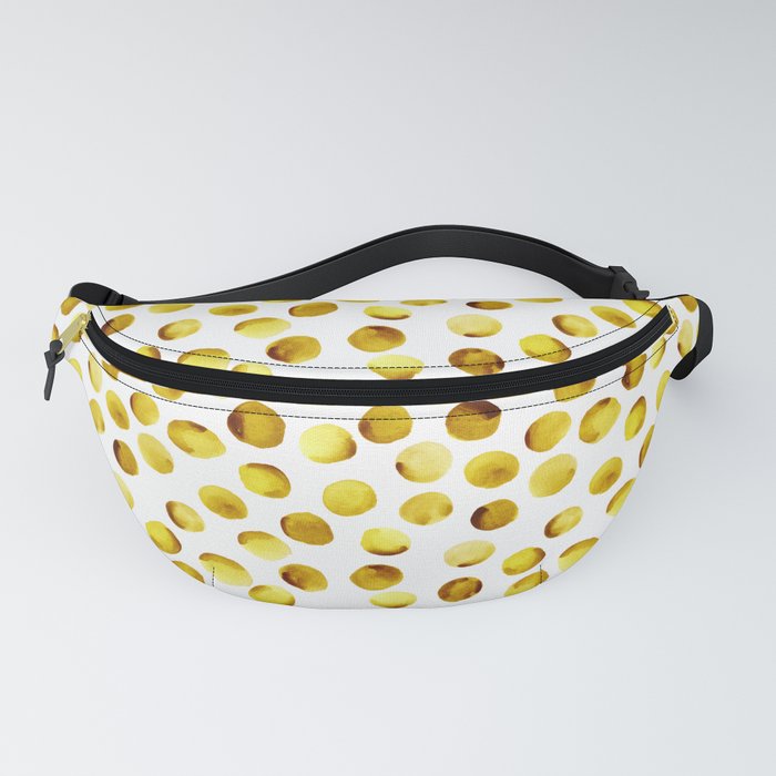 Watercolor Dots // Goldenrod Fanny Pack