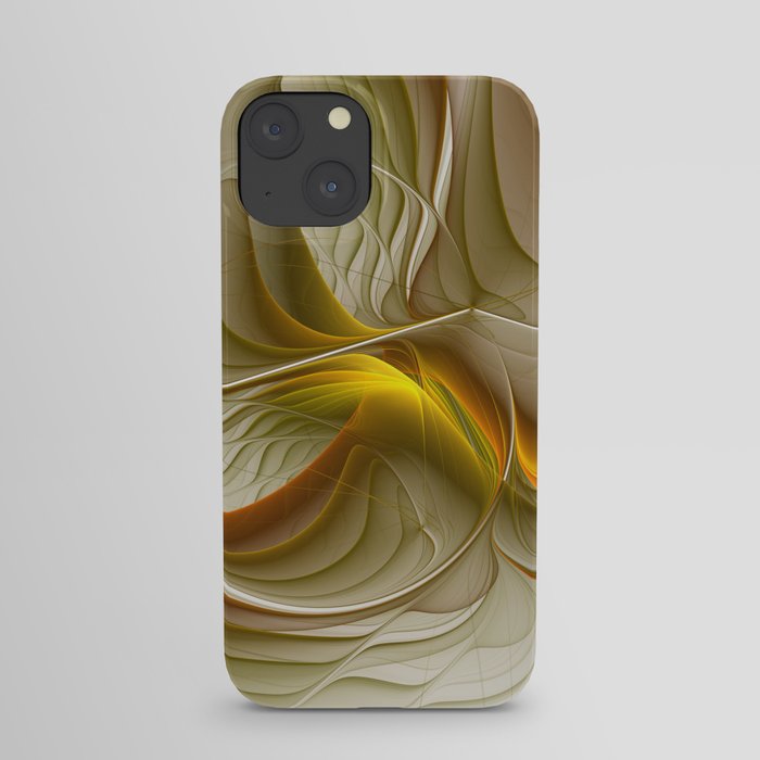 Abstract With Colors Of Precious Metals, Fractal Art iPhone Case