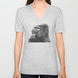 Gorilla V Neck T Shirt