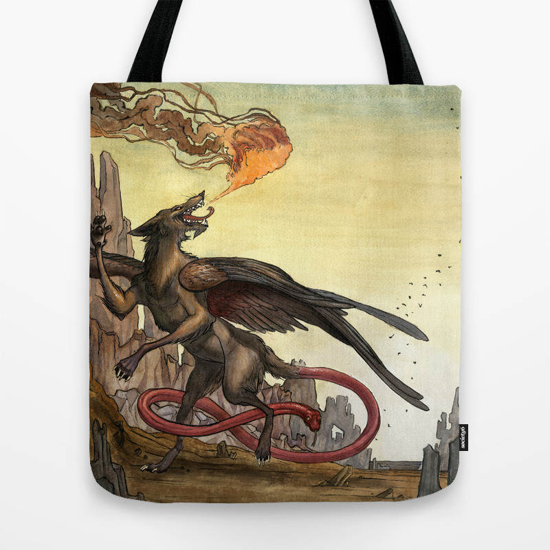 The Demon, Marchosias Tote Bag by a. z. kubicki | Society6