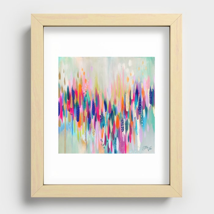 EttaVee Brushstroke no. 154 Recessed Framed Print