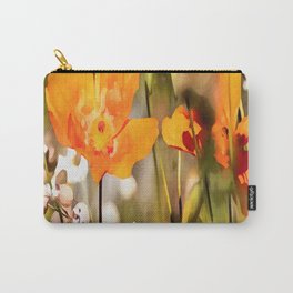 Orange Poppies Carry-All Pouch