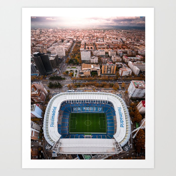Santiago Bernabéu Stadium - Madrid, Spain Art Print
