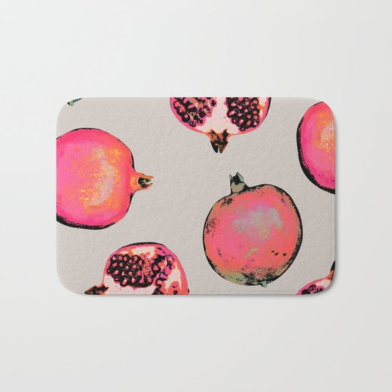 Pomegranate Pattern Bath Mat