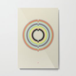 Center Yourself (Etude Circulaire n° 3) Metal Print | Minimalism, Tapestry, Poster, Print, Contemporary, Wall Art, Modern, Concentric, Retro, Concentration 