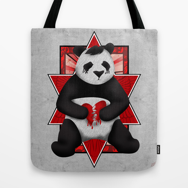 Emo Panda Tote Bag By Musenyo Society6