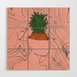 Pineapples are in my head Wood Wall Art