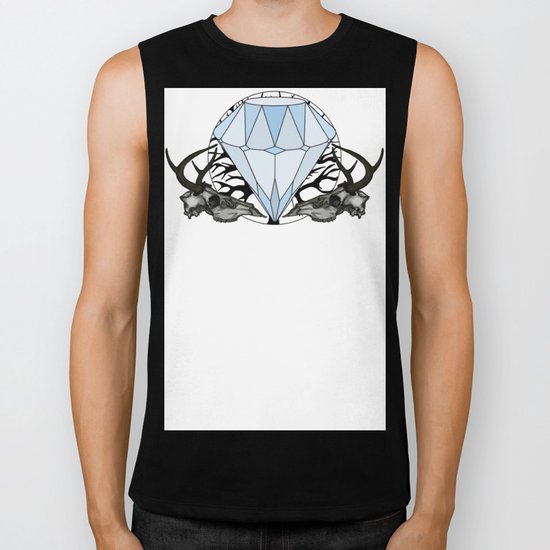 Diamond and skulls Biker Tank