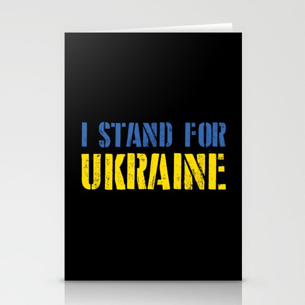 I Stand For Ukraine Stationery Cards